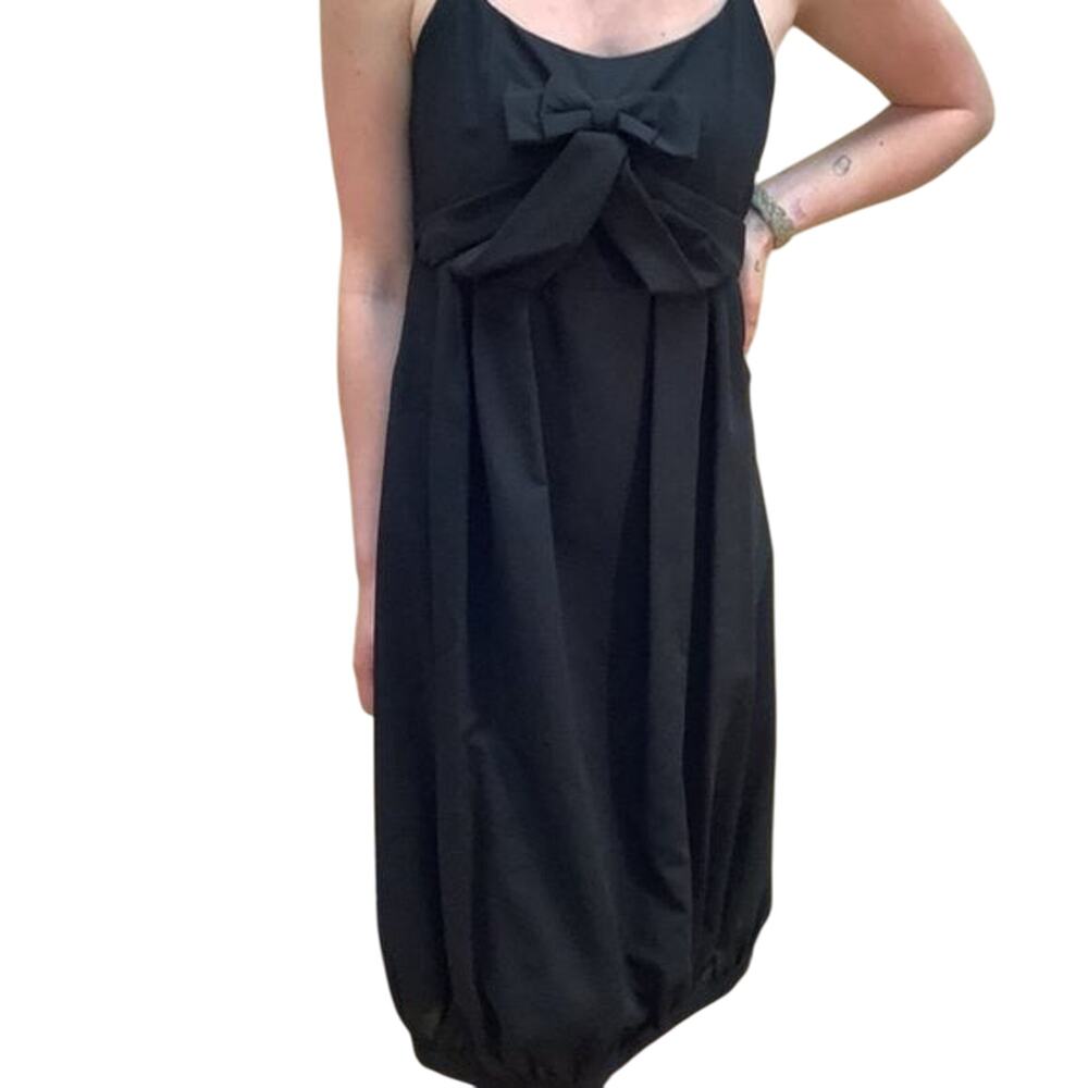 trelise cooper Black Wool Blend 8 Bubble Hem Dress